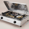 Ramtons RG/518 Double Burner Gas Cooker - Stainless Finish with Eco-Friendly Gas
