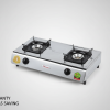 Ramtons RG/518 Double Burner Gas Cooker - Stainless Finish with Eco-Friendly Gas