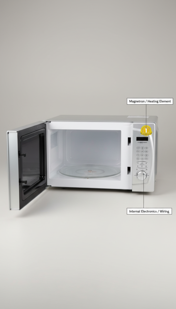 Bosch RM/320 Microwave Oven, Sleek Design with One-Year Warranty