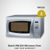Bosch RM/320 Microwave Oven, Sleek Design with One-Year Warranty
