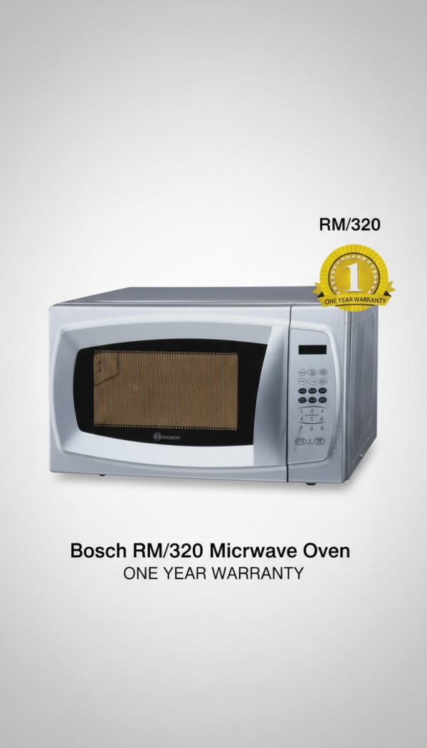 Bosch RM/320 Microwave Oven, Sleek Design with One-Year Warranty