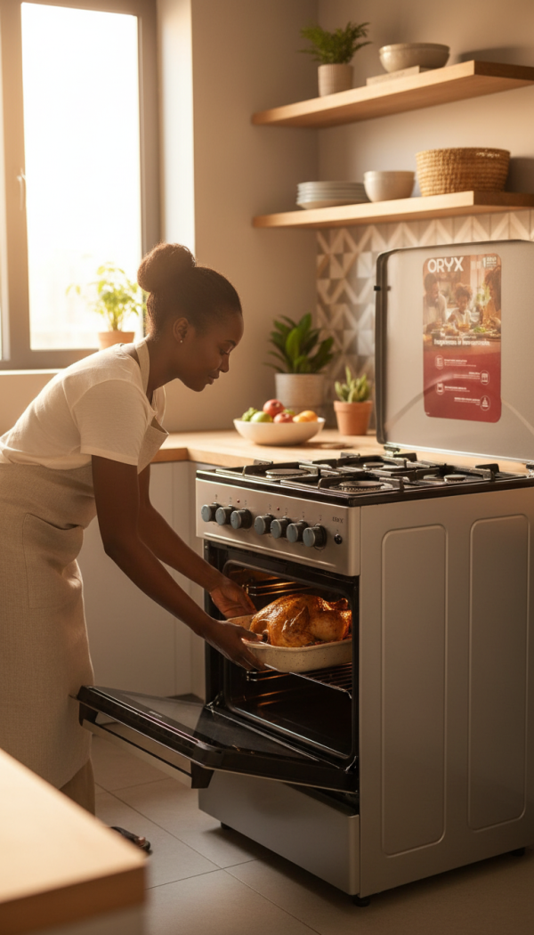 Oryx OST260U31E3SBE Free Standing Cooker 60x60 Silver - 4225W for Effortless Cooking