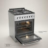 Mika MST58U31E3BLEM Gas & Electric Cooker, 5.05 KW Total Power, Sleek Silver Finish, Efficient Cooking Solution