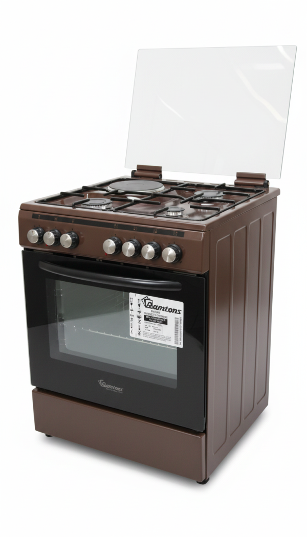 Ramtons RC/605 Gas Oven YK66E3113T04M5 - 4100W Power, Efficient Cooking, Sleek Design