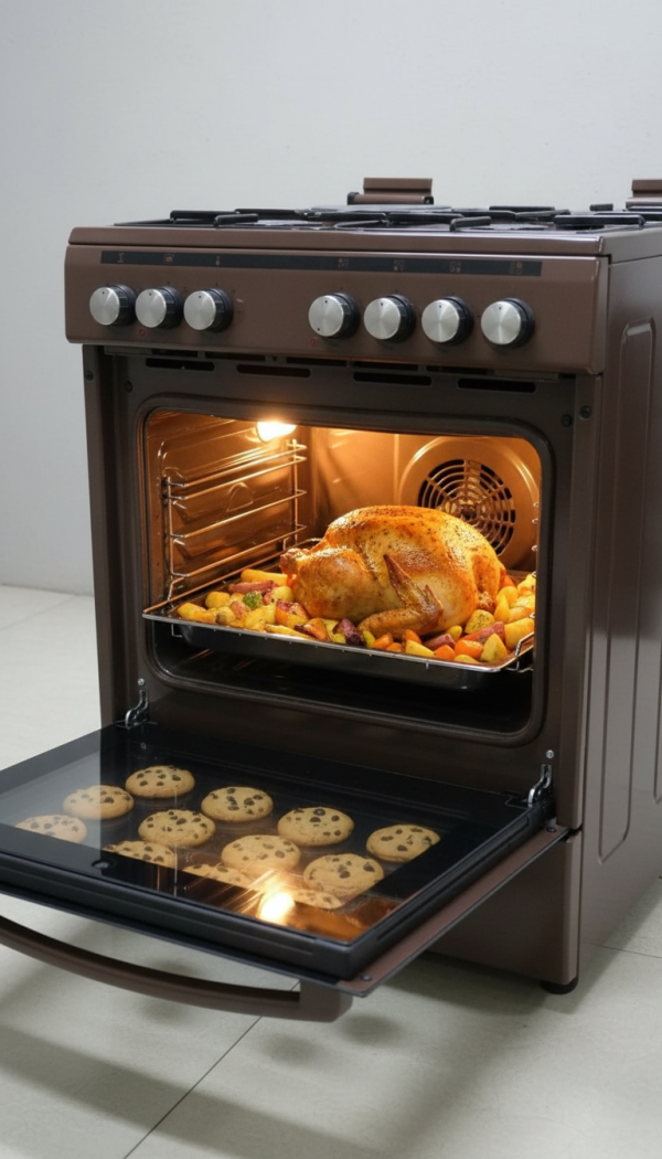 Ramtons RC/605 Gas Oven YK66E3113T04M5 - 4100W Power, Efficient Cooking, Sleek Design