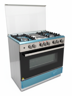 Hisense HF942GEES Freestanding Stove 120L Capacity LPG 4 Burners with Energy Efficient Performance