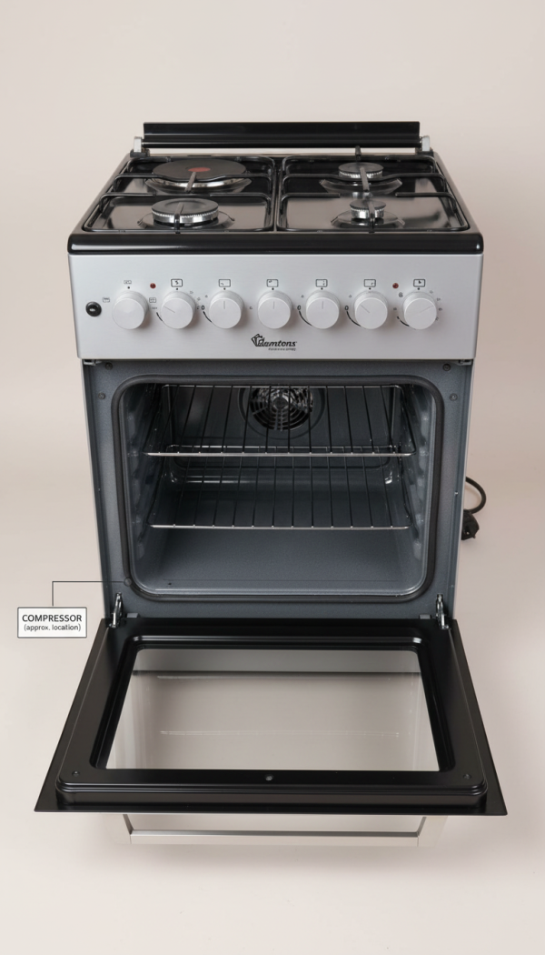 Ramtons RC/306 60x60 Cooker, Auto Ignition, Rotisserie Function, Sealed Double Glass Door, 1 Year Warranty