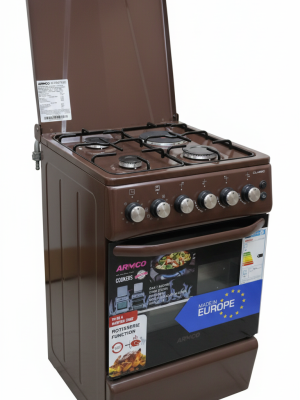 Armco GC-F5531FX Cooker, 3 Gas Burners Plus Hot Plate, Rotisserie Function, Made in Europe