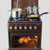 Armco GC-F5531FX Cooker, 3 Gas Burners Plus Hot Plate, Rotisserie Function, Made in Europe