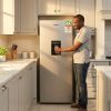 ARMCO ARF-246WD(DS) Refrigerator-Freezer 132W Silver with Energy-Saving Design