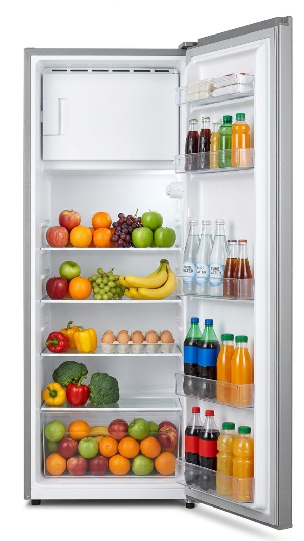 ARMCO ARF-246WD(DS) Refrigerator-Freezer 132W Silver with Energy-Saving Design