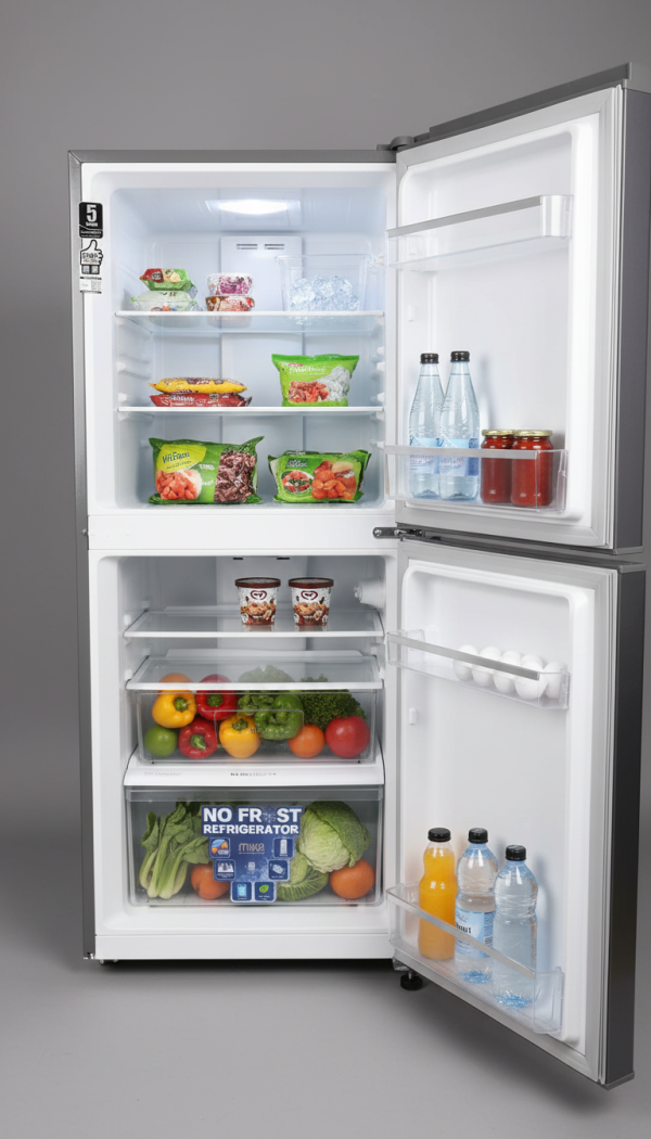 Mika MRNF202DS No Frost Refrigerator, 2 Star Energy Rating, 5 Year Warranty