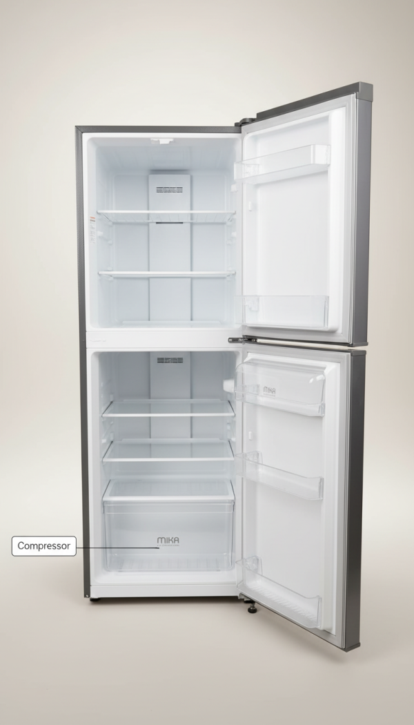 Mika MRNF202DS No Frost Refrigerator, 2 Star Energy Rating, 5 Year Warranty