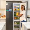 Hisense REF558DR Refrigerator, 300W, Silver Finish, Energy Efficient for Cost Savings