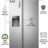 Hisense REF558DR Refrigerator, 300W, Silver Finish, Energy Efficient for Cost Savings