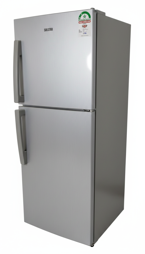 Solstar RF 276H-TDSLB SS Refrigerator 140W Energy Efficient Silver Finish with 2-Star EPRA Rating