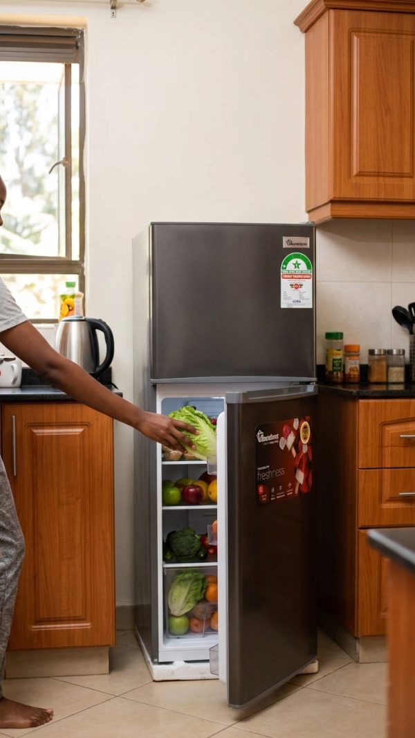 Ramtons RF/177 Refrigerator with 120W Power, Energy Saving in Stylish Finish