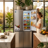 Roch RFR-525IWD4-I 420L Four-Door Side-by-Side Refrigerator with Water Dispenser – Stainless Steel