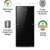 Hisense REF176DR Single Door Refrigerator, 58W, 2 Star Energy Rating, 5 Year Compressor Warranty