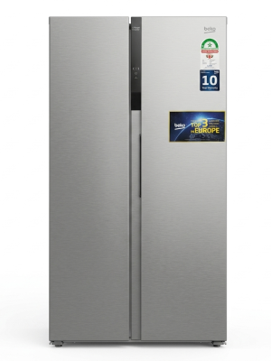 Beko BFF255 UK KE 429L Side-by-Side Fridge Freezer with Inverter Compressor & NeoFrost™ Technology – Inox