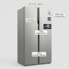 Beko BFF255 UK KE 429L Side-by-Side Fridge Freezer with Inverter Compressor & NeoFrost™ Technology – Inox