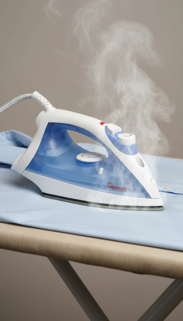 Ramtoms RM/201 Steam Iron 1200W, Blue Finish - Effortless Wrinkle Removal