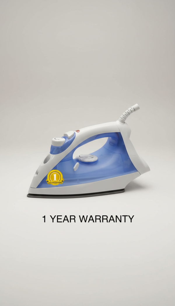 Ramtoms RM/201 Steam Iron 1200W, Blue Finish - Effortless Wrinkle Removal