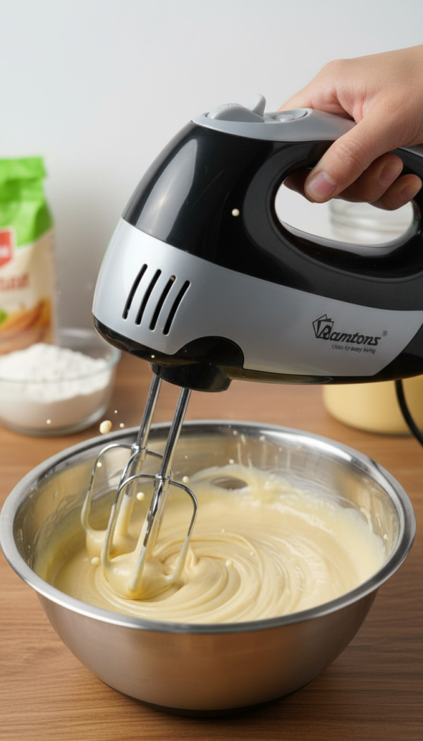 RM/382 Hand Mixer With 1 Year Warranty - Easy Mix for Perfect Bakes
