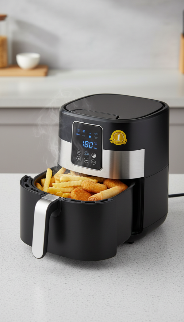 Ramtons RM/585 Digital Air Fryer, Touch Control, 200°C, 1 Year Warranty