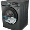 Hisense WFKV1001T Washing Machine, 10.5kg, Steam Wash, Graphite, Removes 99.9% Bacteria