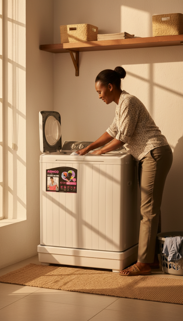 Armco AWM-TT 1305P Twin Tub Washing Machine 13kg Wash Capacity, 5kg Spin Capacity - Efficient Cleaning for Your Home