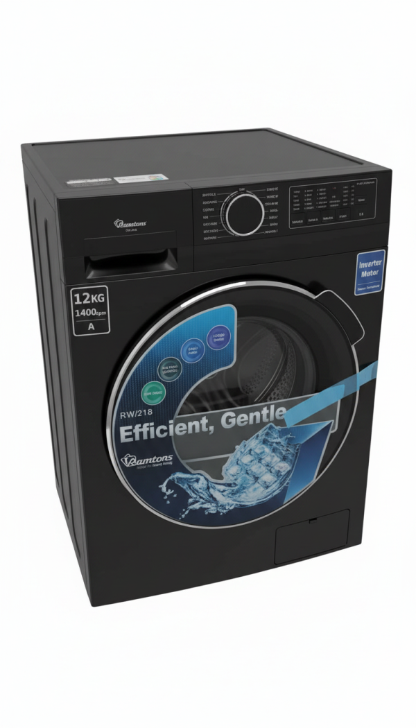 Ramtons RW/218 Washing Machine 12KG 1400RPM A Energy Efficient Gentle Clean